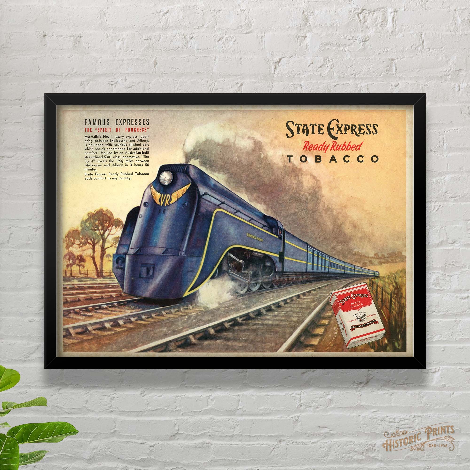 Victorian Railways The Spirit of Progress Advertisement Poster